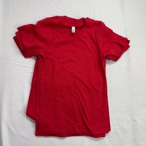 NWT‎ Royal Apparel T-Shirt Mens XS Red 6 Pack Lot Made in USA Cotton Basic Tee